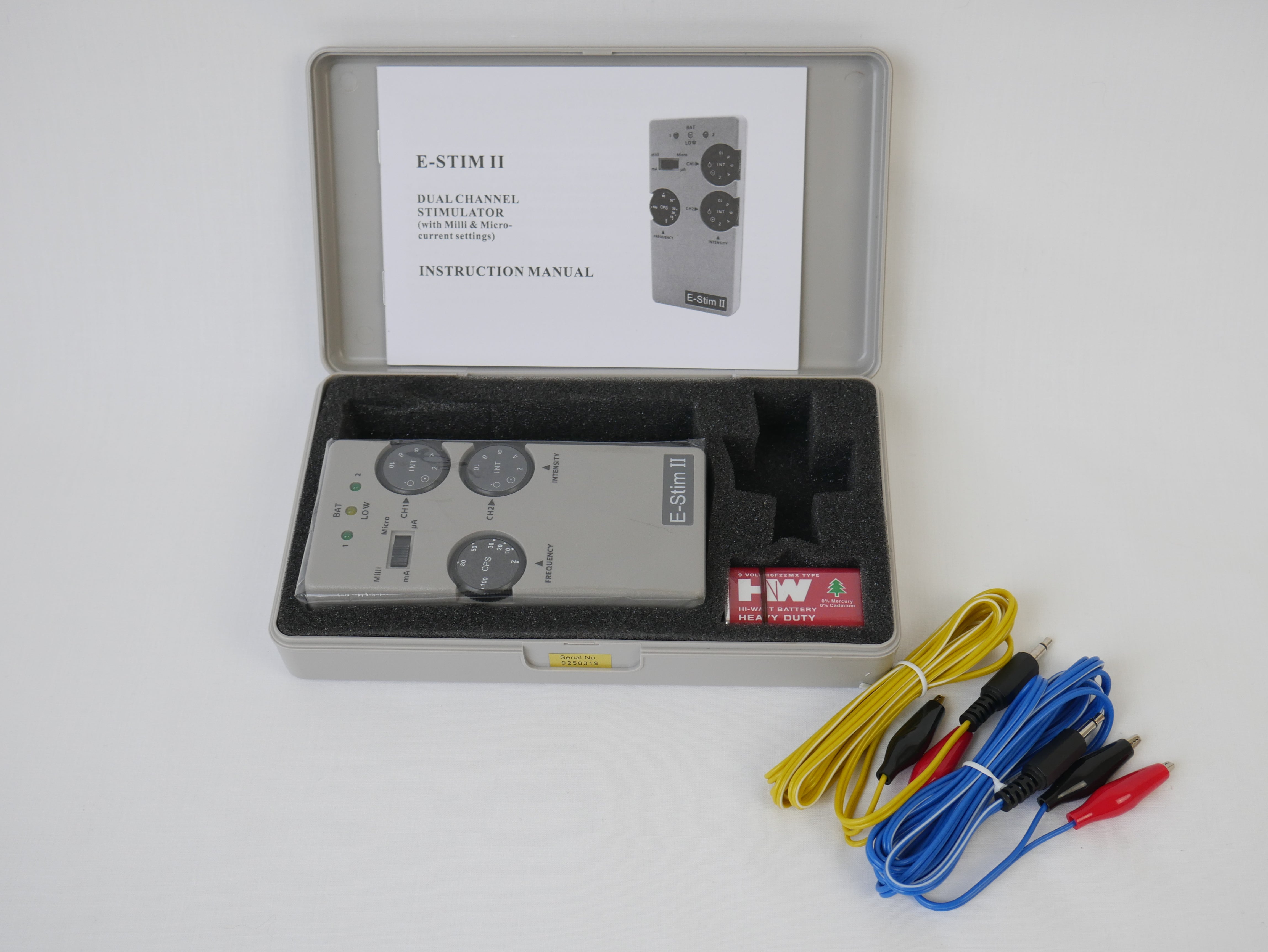 E-Stim II Dual Channel Stimulator Milliamp & Microamp Current